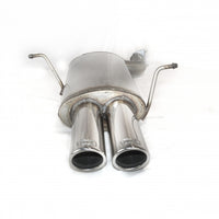 BMW E46 6 cyl. Rear Muffler 2 tips, round 70mm (SS)