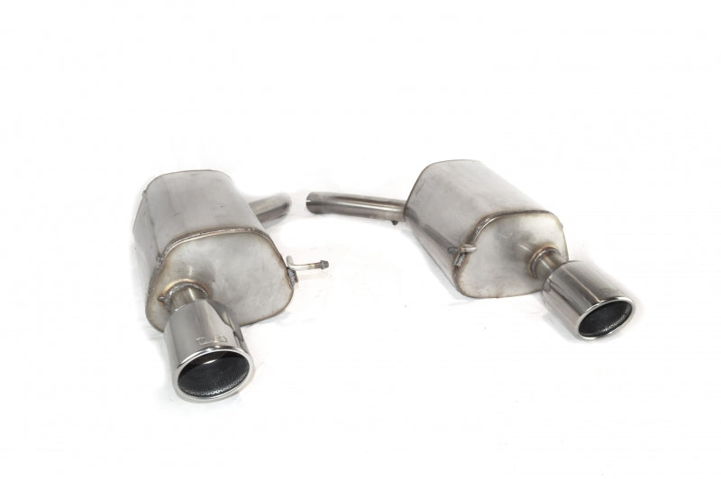 BMW E63 Rear Muffler 2 Duplex tips, round 100mm (SS)