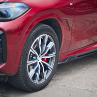 BMW X6 G06 M Sport Side skirts add-ons Carbon