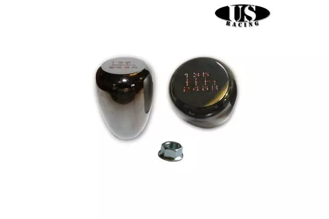Honda Shift Knob Type-R 6-Speed Silver/Black Chrome