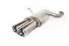 BMW E46 6 cyl. Rear Muffler 2 tips, round 80mm (SS)